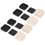 8 Set Full Covered Bed Risers Shockproof Stackable Furniture Risers for Refrigerator Washing Machine Base Tables Chairs In Australia - Darrahopens