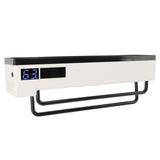 Toothbrush Holder UVC Disinfection 2 in 1 Solar Charging Digital Display Wall Mounted Automatic Toothbrush Sterilizer