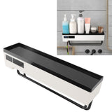 Toothbrush Holder UVC Disinfection 2 in 1 Solar Charging Digital Display Wall Mounted Automatic Toothbrush Sterilizer