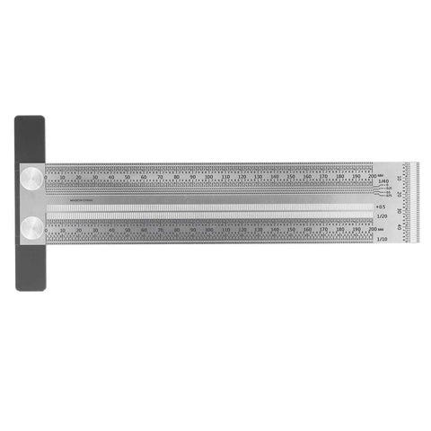 Woodworking Marking T Rulers Positioning Scribing Ruler Gauge Carpenter Measuring Mark Ruler 200mm