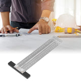 Woodworking Marking T Rulers Positioning Scribing Ruler Gauge Carpenter Measuring Mark Ruler 200mm