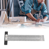 Woodworking Marking T Rulers Positioning Scribing Ruler Gauge Carpenter Measuring Mark Ruler 200mm