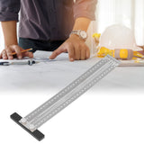 Woodworking Marking T Rulers Positioning Scribing Ruler Gauge Carpenter Measuring Mark Ruler 300mm