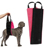 Dog Sling Oxford Cloth Simple Effective Pet Lift Sling Harness Pet Assist Belt for Dogs Hind Leg Support Pink