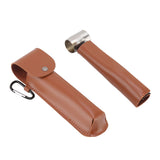 Outdoor Survival Multitool Stainless Steel Hole Drilling Punching Tool with Storage Bag Brown