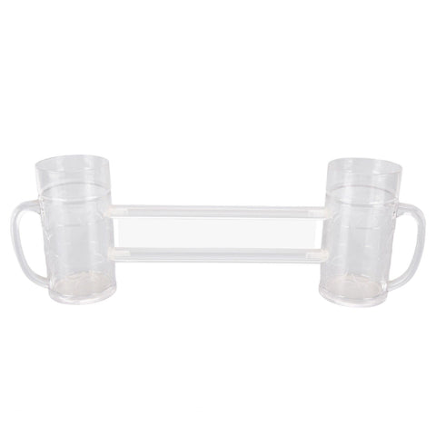 Beer Mug Anti Drop Crystal Lead Free Drinking Glasses with Handle for Bar KTV Freezer