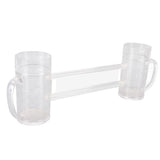 Beer Mug Anti Drop Crystal Lead Free Drinking Glasses with Handle for Bar KTV Freezer