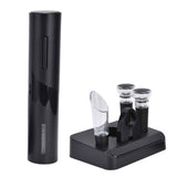 Electric Wine Opener Foil Cutter Aerator Pourer Wine Stopper Set with Storage Base for Home Bar Restaurant In Australia - Darrahopens