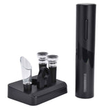 Electric Wine Opener Foil Cutter Aerator Pourer Wine Stopper Set with Storage Base for Home Bar Restaurant In Australia - Darrahopens