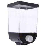 Square Dry Food Dispenser Wall Mounted Grain Storage Container Laundry Bead Cereal Dispenser for Kitchen1L In Australia - Darrahopens