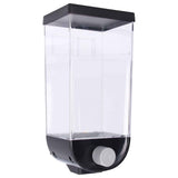 Square Dry Food Dispenser Wall Mounted Grain Storage Container Laundry Bead Cereal Dispenser for Kitchen1.5L In Australia - Darrahopens