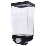 Square Dry Food Dispenser Wall Mounted Grain Storage Container Laundry Bead Cereal Dispenser for Kitchen1.5L In Australia - Darrahopens