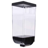 Square Dry Food Dispenser Wall Mounted Grain Storage Container Laundry Bead Cereal Dispenser for Kitchen1.5L In Australia - Darrahopens