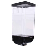 Square Dry Food Dispenser Wall Mounted Grain Storage Container Laundry Bead Cereal Dispenser for Kitchen1.5L In Australia - Darrahopens