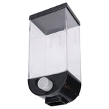 Square Dry Food Dispenser Wall Mounted Grain Storage Container Laundry Bead Cereal Dispenser for Kitchen1.5L