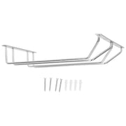 Stainless Steel Double Row Wine Glass Stemware Rack Hanging Stemware Holder Under CabinetS In Australia - Darrahopens