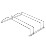 Stainless Steel Double Row Wine Glass Stemware Rack Hanging Stemware Holder Under CabinetS