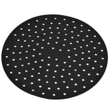 20cm Anti Slip Round Cooking Fryer Mat Anti Sticking Silicone Steamer Liners For KitchenBlack In Australia - Darrahopens