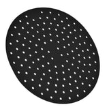20cm Anti Slip Round Cooking Fryer Mat Anti Sticking Silicone Steamer Liners For KitchenBlack