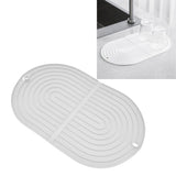 Multifunctional Dish Drying Mat Foldable Dish Drying Pad Heat Insulation Cup Pot Mat for KitchenWhite