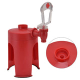 Water Dispenser Mini Automatic Red Upside Down Drink Fountain for Home Travelling Camping Water Soda Beverage