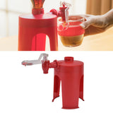Water Dispenser Mini Automatic Red Upside Down Drink Fountain for Home Travelling Camping Water Soda Beverage