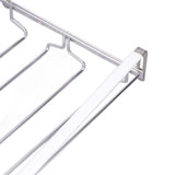 Wine Cup Holder Stainless Steel Non Perforated Tall Wine Glass Holder Hanging Glass Holder