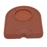 Coffee Tamper Pad Silicone Anti Slip Tamper Mat Soft Harmless Corner Tamping Mat for HouseholdBrown In Australia - Darrahopens