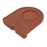Coffee Tamper Pad Silicone Anti Slip Tamper Mat Soft Harmless Corner Tamping Mat for HouseholdBrown In Australia - Darrahopens