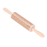 Embossed Rolling Pin 35cm 3D Pattern Highly Durable Moistureproof Safe Eco Friendly Easy Control Christmas Rolling PinExotic Charm In Australia - Darrahopens