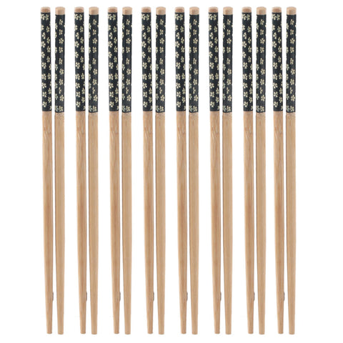8 Pairs Bamboo Chopsticks Reusable Classic Japanese Style Chop Sticks Set for Home Restaurant