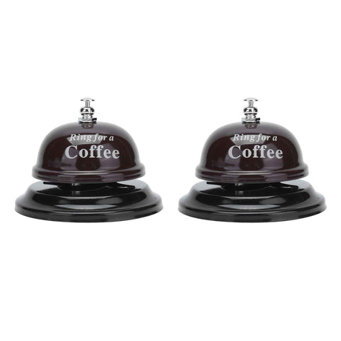 2Pcs Service Bell Exquisite Clear Sound Classic Shape Polishing Glossy Nonslip Base Call Bell for Hotel Restaurant HomeCoffee In Australia - Darrahopens