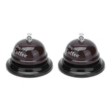 2Pcs Service Bell Exquisite Clear Sound Classic Shape Polishing Glossy Nonslip Base Call Bell for Hotel Restaurant HomeCoffee In Australia - Darrahopens