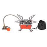 Foldable Camping Stove Stainless Steel Aluminum Alloy Portable Backpacking Stoves for HikingSquares with Tube In Australia - Darrahopens
