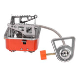 Foldable Camping Stove Stainless Steel Aluminum Alloy Portable Backpacking Stoves for HikingSquares with Tube In Australia - Darrahopens