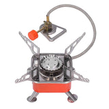 Foldable Camping Stove Stainless Steel Aluminum Alloy Portable Backpacking Stoves for HikingSquares with Tube In Australia - Darrahopens