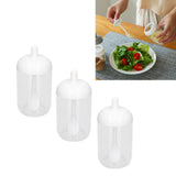 3PCS Seasoning Box with Spoon Transparent Spice Bottle Sealed Spice Container for Kitchen