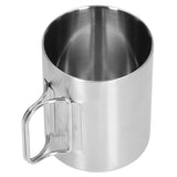 Stainless Steel Cup Corrosion Resistant Folding Handle Folding Design Exquisite Coffee Mug