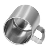 Stainless Steel Cup 300ml Capacity Double Layer Ergonomic Design Texture With Handle Coffee Mug In Australia - Darrahopens