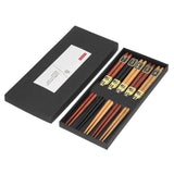 Chopsticks Set 5 Different Colors Natural Wood Antislip Design Feel Comfortable Chopsticks ReusablePointed Chopsticks In Australia - Darrahopens