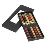 Chopsticks Set 5 Different Colors Natural Wood Antislip Design Feel Comfortable Chopsticks ReusablePointed Chopsticks In Australia - Darrahopens