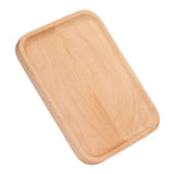 Wooden Rectangular Serving Tray Dinner Drink Food Snack Saucer Platter for Home Restaurants In Australia - Darrahopens