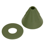 Silicone Coffee Dripper Reusable Cone Coffee Filter Holder for Travel Hiking Camping Home OfficeGreen
