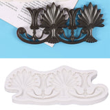 Cake Border Silicone Mold European Retro Pattern DIY Gray Nontoxic for Clay Resin Chocolate