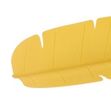 Kitchen Sink Water Splash Guard Elastic Reusable Banana Leaf Water Sink Splashing Guard for Dishes Vegetables Washing Yellow