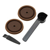 Reusable Coffee Capsule Lid Food Grade Silica Gel Environmental Resilient Lid with Brush Spoon for Vertuoline Pro Coffee Pod In Australia - Darrahopens
