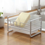 Sponge Storage Rack Iron Detachable Steel Ball Soap Drain Holder with Draining Tray for Kitchen 11 In Australia - Darrahopens