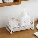 Sponge Storage Rack Iron Detachable Steel Ball Soap Drain Holder with Draining Tray for Kitchen 11 In Australia - Darrahopens