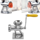 Manual Meat Grinder Silver Simple Operation Small Meat Mincer with Handle for Home Kitchen Restaurants Butcher Shops