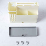 Cutlery Holder Multifunctional Wall Mounted Chopsticks Drying Rack for Home Kitchen White In Australia - Darrahopens